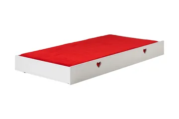 Yolonda Sengeskuff/Oppbevaring Hjerte - Hvit - Møbler - Senger - Sengetilbehør - Oppbevaring til senger