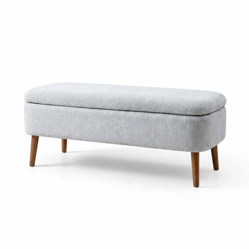 Pouffe with Storage Atelier Del Sofa Lys grå