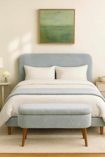 Pouffe with Storage Atelier Del Sofa Lys grå - Møbler - Senger - Sengetilbehør - Oppbevaring til senger