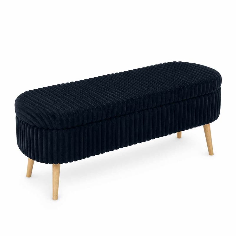 Pouffe with Storage Atelier Del Sofa Toscano Black