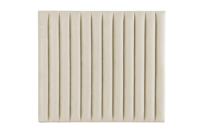 Rakel Sengegavl 140cm, Beige/Fløyel