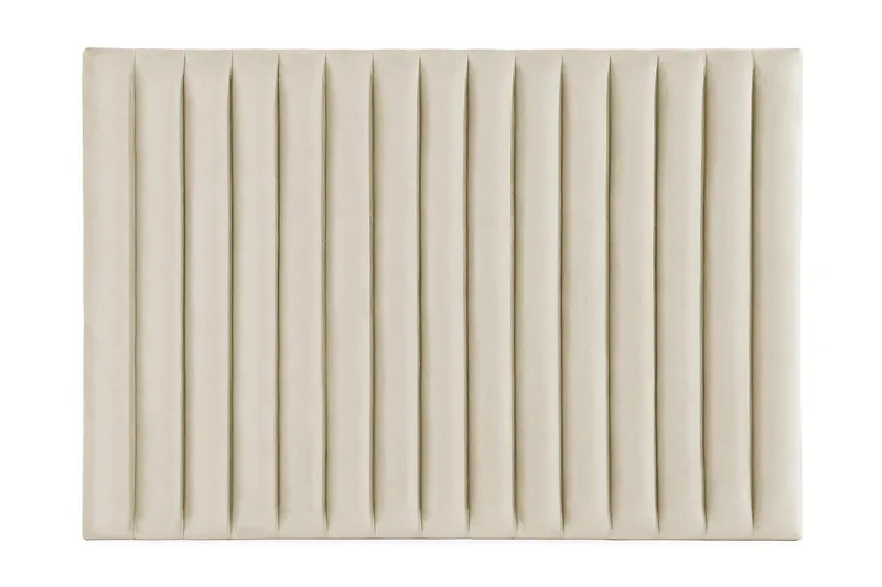 Rakel Sengegavl 160cm, Beige/Fløyel