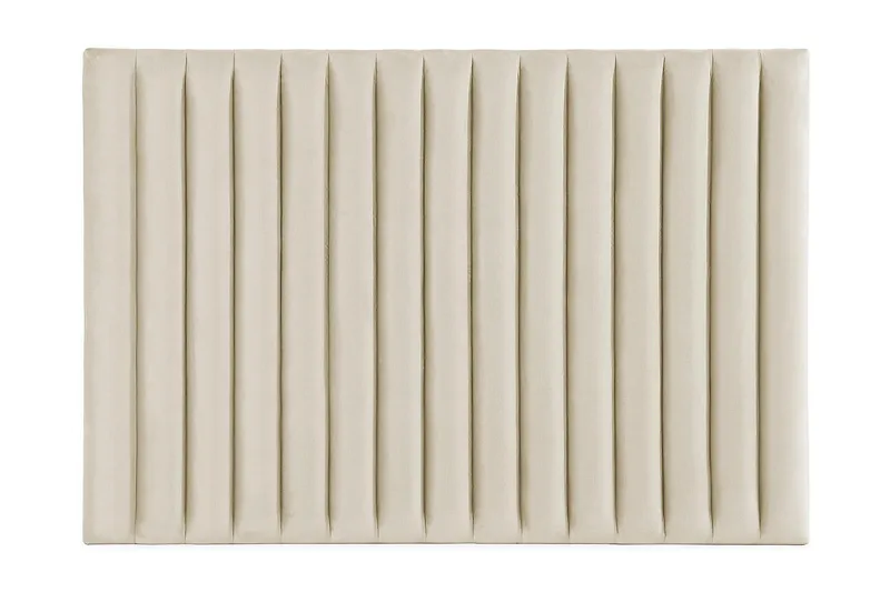 Rakel Sengegavl 180cm, Beige/Fløyel