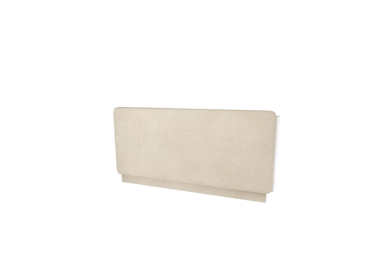 Rauk Sengegavl 150 cm, Beige/Hvit