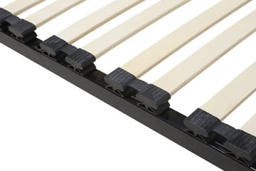 Basic Ribbebunn 90|200 Cm - Hvit|Svart - Møbler - Senger - Sengetilbehør - Ribbebunn