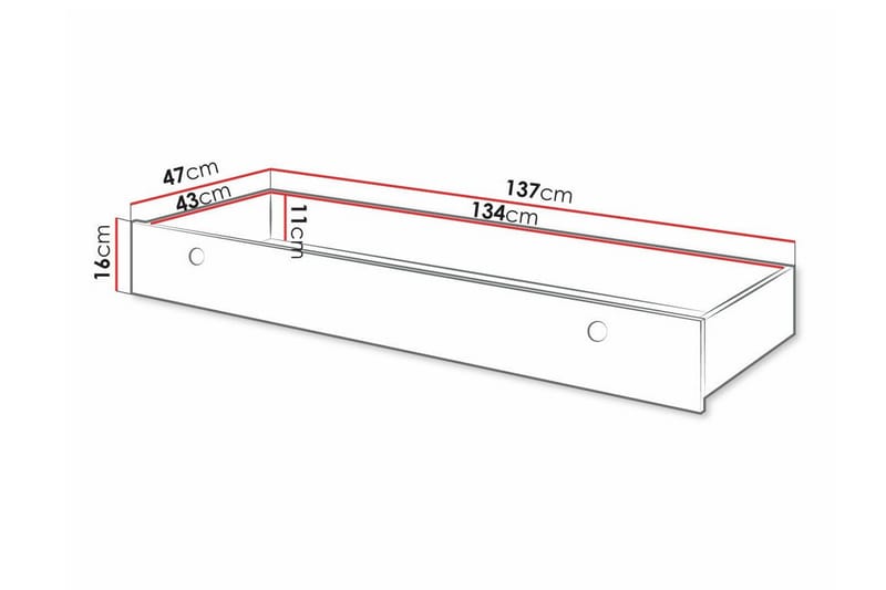 Sängkista Rathmore 137 cm - Hvid - Sengebenk - Oppbevaring til senger - Oppbevaringskiste & sengekiste