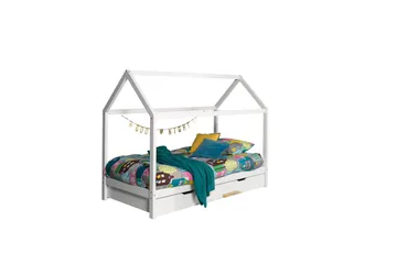 Seng med skuff Dallas Hvit - Hvit - Møbler - Senger - Sengetilbehør - Oppbevaring til senger