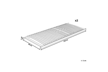 Sengebunn med lameller Vouziers - 160x200 cm - Møbler - Senger - Sengetilbehør - Ribbebunn