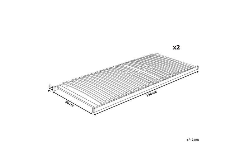 Sengebunn med lameller Vouziers - 160x200 cm - Møbler - Senger - Sengetilbehør - Ribbebunn