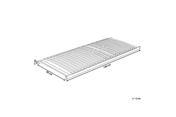 Sengebunn med lameller Vouziers - 80x200 cm - Møbler - Senger - Sengetilbehør - Ribbebunn