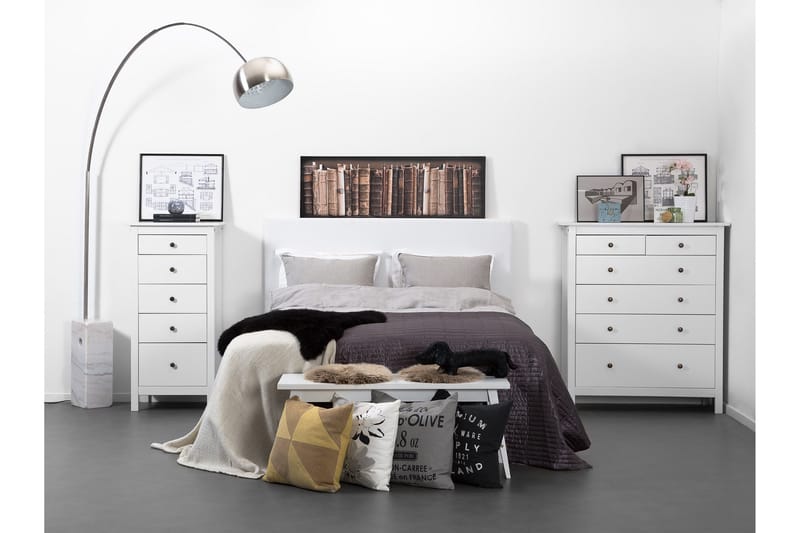 Ava Sengegavl 180 cm - Hvit - Møbler - Senger - Sengetilbehør - Sengegavl