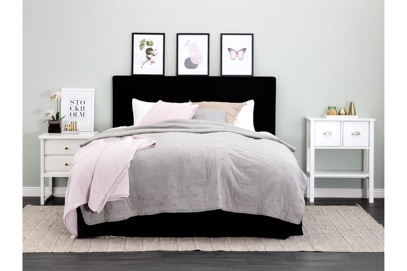 Ava Sengegavl 180 cm - Sort - Møbler - Senger - Sengetilbehør - Sengegavl