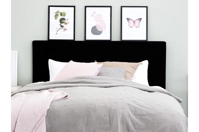 Ava Sengegavl 180 cm - Sort - Møbler - Senger - Sengetilbehør - Sengegavl