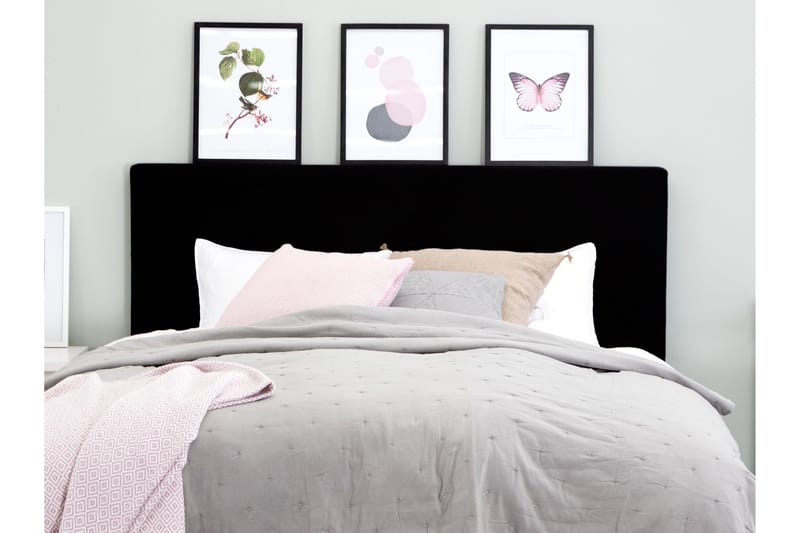 Ava Sengegavl 180 cm - Sort - Møbler - Senger - Sengetilbehør - Sengegavl