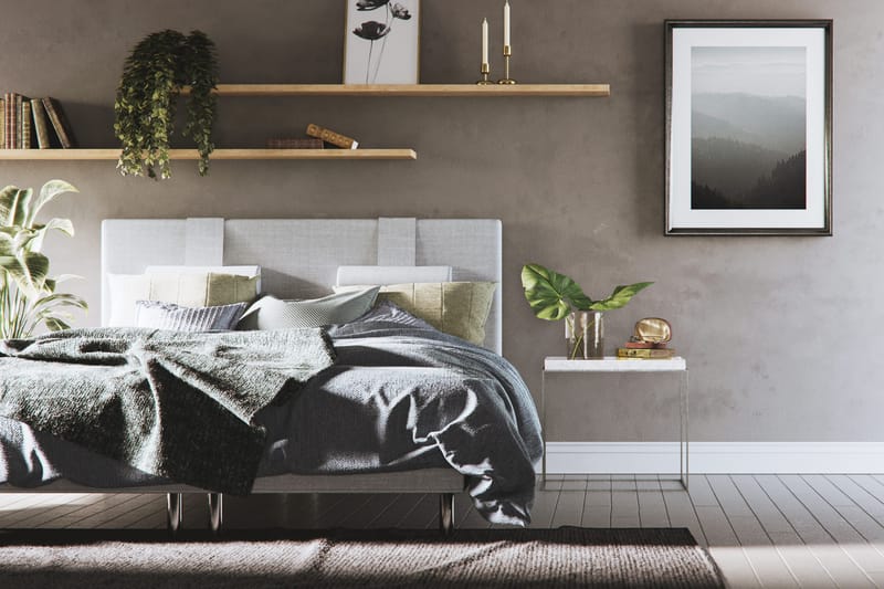 Sengegavl Basic Home Dream Lyx sengegavl 160 cm Grå 160 - Møbler - Senger - Sengetilbehør - Sengegavl