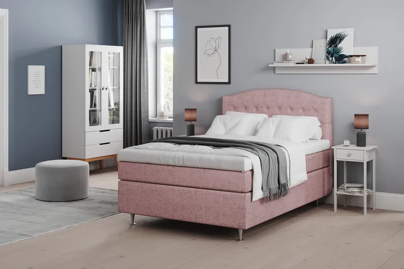 Belda Sengegavl 120 cm Buet - Rosa - Møbler - Senger - Sengetilbehør - Sengegavl