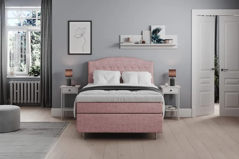 Belda Sengegavl 120 cm Buet - Rosa - Møbler - Senger - Sengetilbehør - Sengegavl