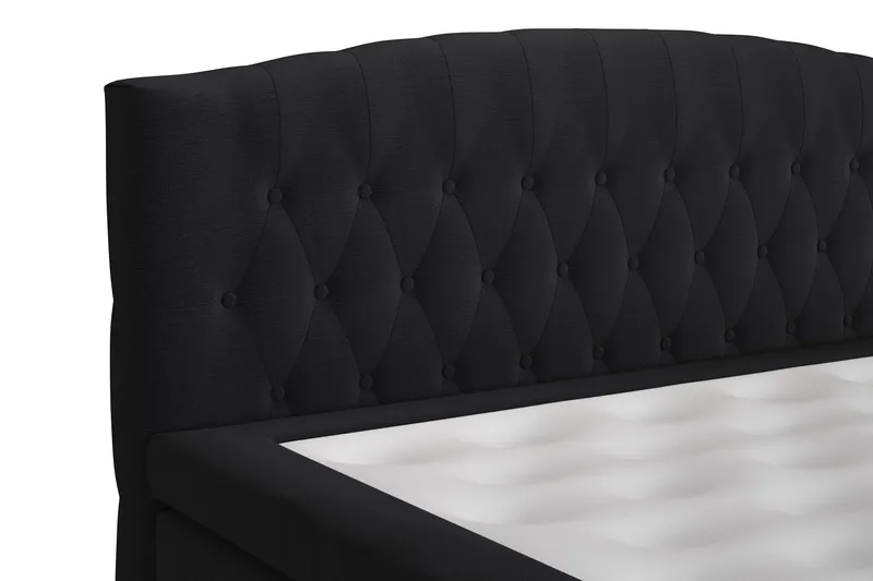 Belda Sengegavl 140 cm Buet - Svart - Møbler - Senger - Sengetilbehør - Sengegavl