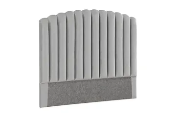 Davia Sengegavl 140 cm - Lysegrå/Fløyel - Møbler - Senger - Sengetilbehør - Sengegavl