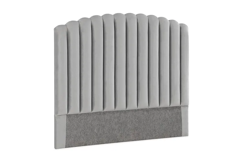 Davia Sengegavl 140 cm - Lysegrå/Fløyel - Møbler - Senger - Sengetilbehør - Sengegavl