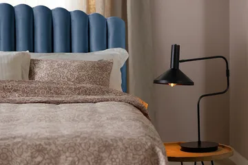 Davia Sengegavl 140 cm - Mørkeblå/Fløyel - Møbler - Senger - Sengetilbehør - Sengegavl