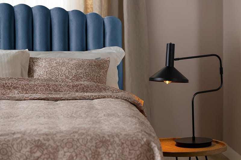 Davia Sengegavl 140 cm - Mørkeblå/Fløyel - Møbler - Senger - Sengetilbehør - Sengegavl