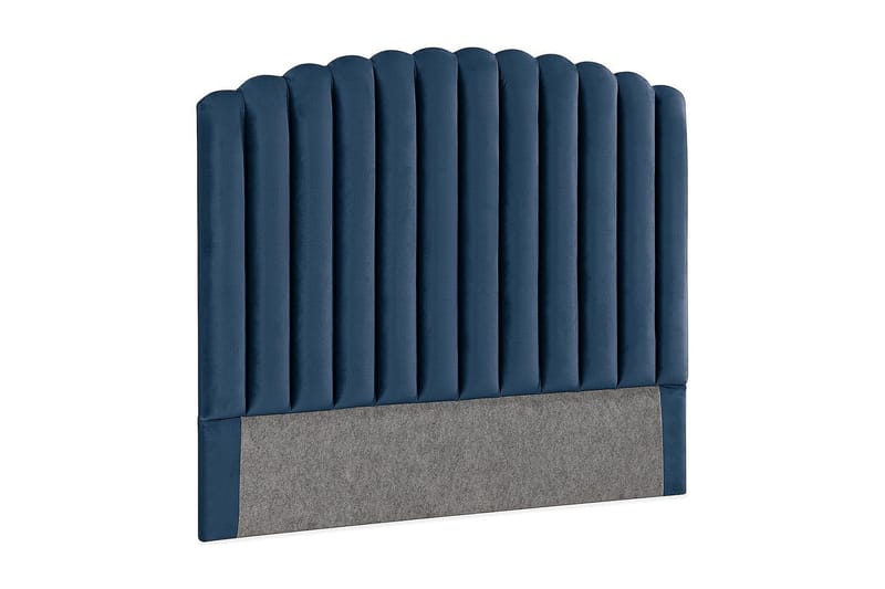 Davia Sengegavl 140 cm - Mørkeblå/Fløyel - Møbler - Senger - Sengetilbehør - Sengegavl