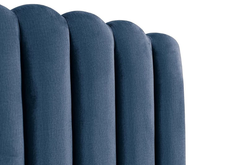 Davia Sengegavl 140 cm - Mørkeblå/Fløyel - Møbler - Senger - Sengetilbehør - Sengegavl