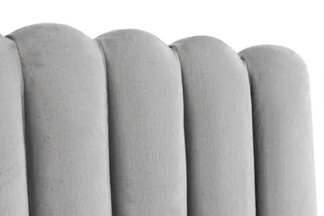 Davia Sengegavl 160 cm - Lysegrå/Fløyel - Møbler - Senger - Sengetilbehør - Sengegavl