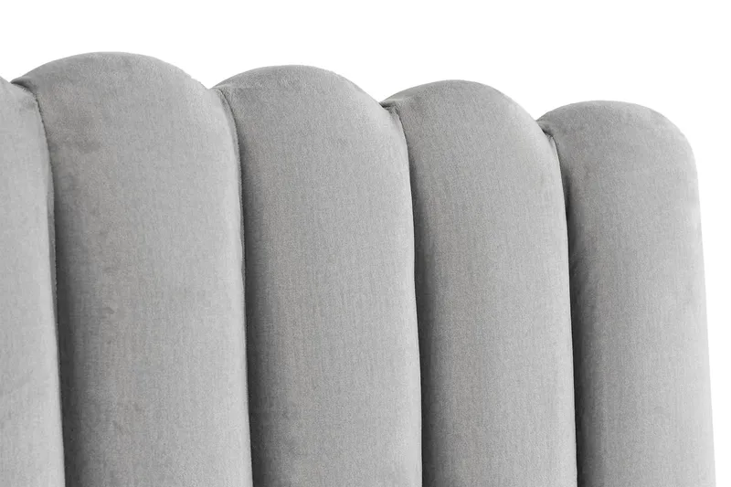 Davia Sengegavl 160 cm - Lysegrå/Fløyel - Møbler - Senger - Sengetilbehør - Sengegavl