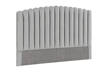 Davia Sengegavl 160 cm - Lysegrå/Fløyel - Møbler - Senger - Sengetilbehør - Sengegavl