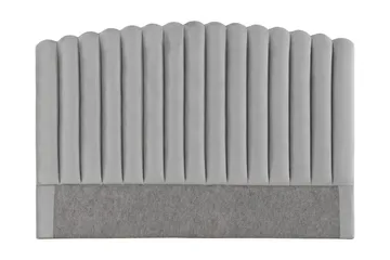 Davia Sengegavl 160 cm - Lysegrå/Fløyel - Møbler - Senger - Sengetilbehør - Sengegavl