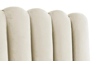 Davia Sengegavl 180 cm - Beige/Fløyel - Møbler - Senger - Sengetilbehør - Sengegavl