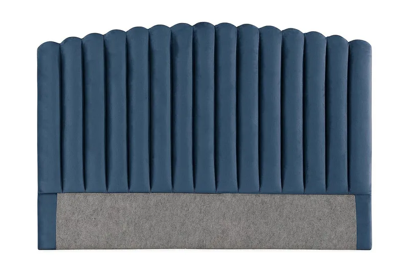 Davia Sengegavl 180 cm, Mørkeblå/Fløyel
