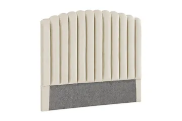 Davia Sengegavl Fløyel 140 cm - Beige / Lys - Møbler - Senger - Sengetilbehør - Sengegavl
