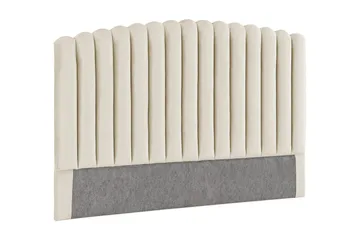 Davia Sengegavl Fløyel 160 cm - Beige - Møbler - Senger - Sengetilbehør - Sengegavl