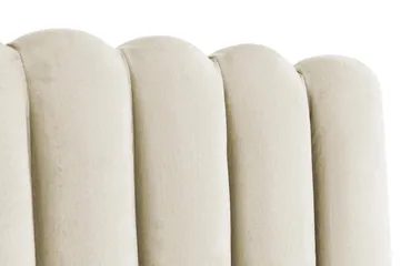 Davia Sengegavl Fløyel 160 cm - Beige - Møbler - Senger - Sengetilbehør - Sengegavl