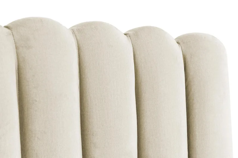 Davia Sengegavl Fløyel 160 cm - Beige - Møbler - Senger - Sengetilbehør - Sengegavl