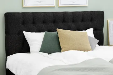 Diamant Sengegavl Lucky 160 cm - Svart|Grå - Møbler - Senger - Sengetilbehør - Sengegavl