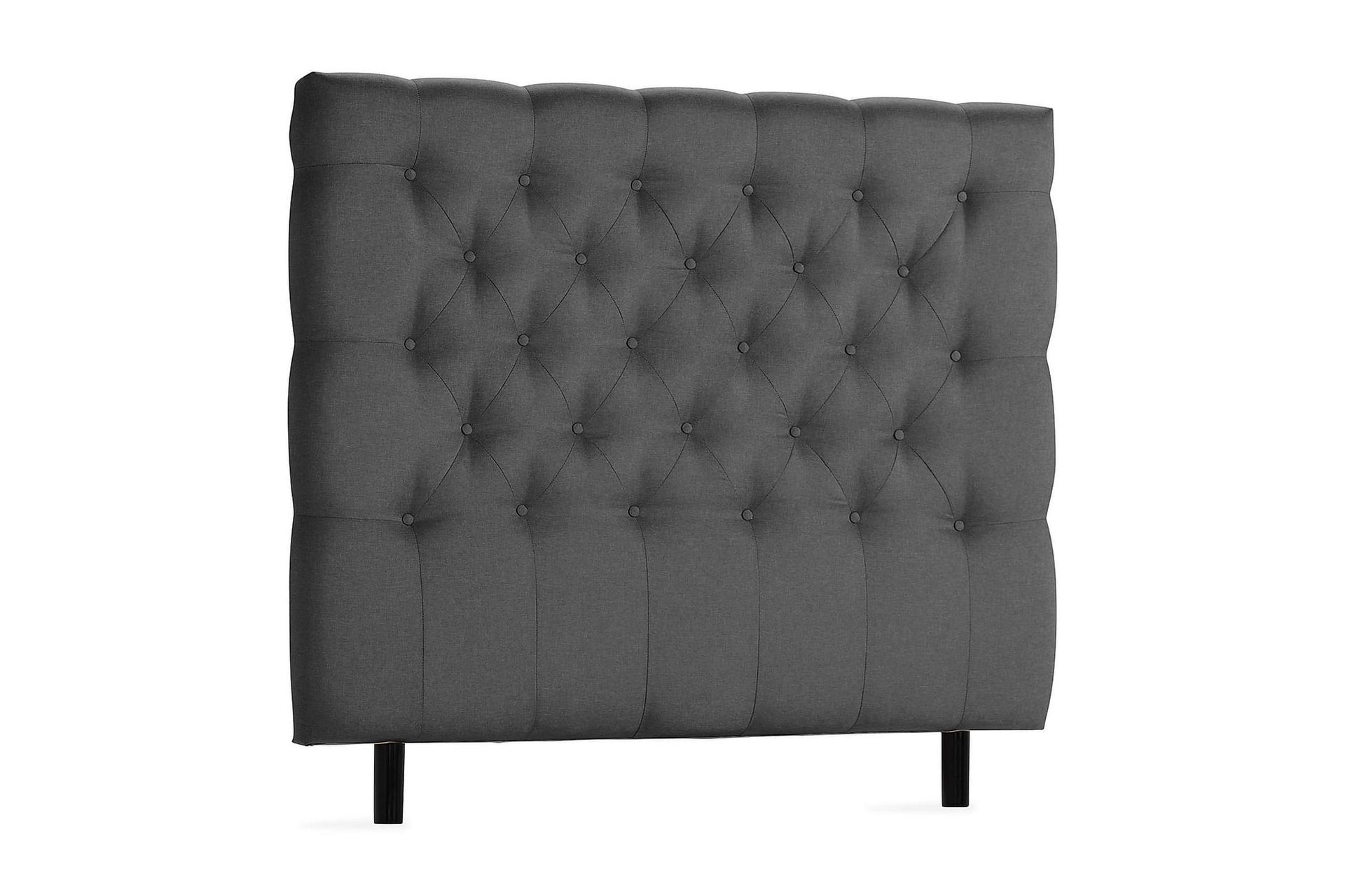 Dypheftet gavl Nayaka 120 - Mørkegrå - Møbler - Senger - Sengetilbehør - Sengegavl