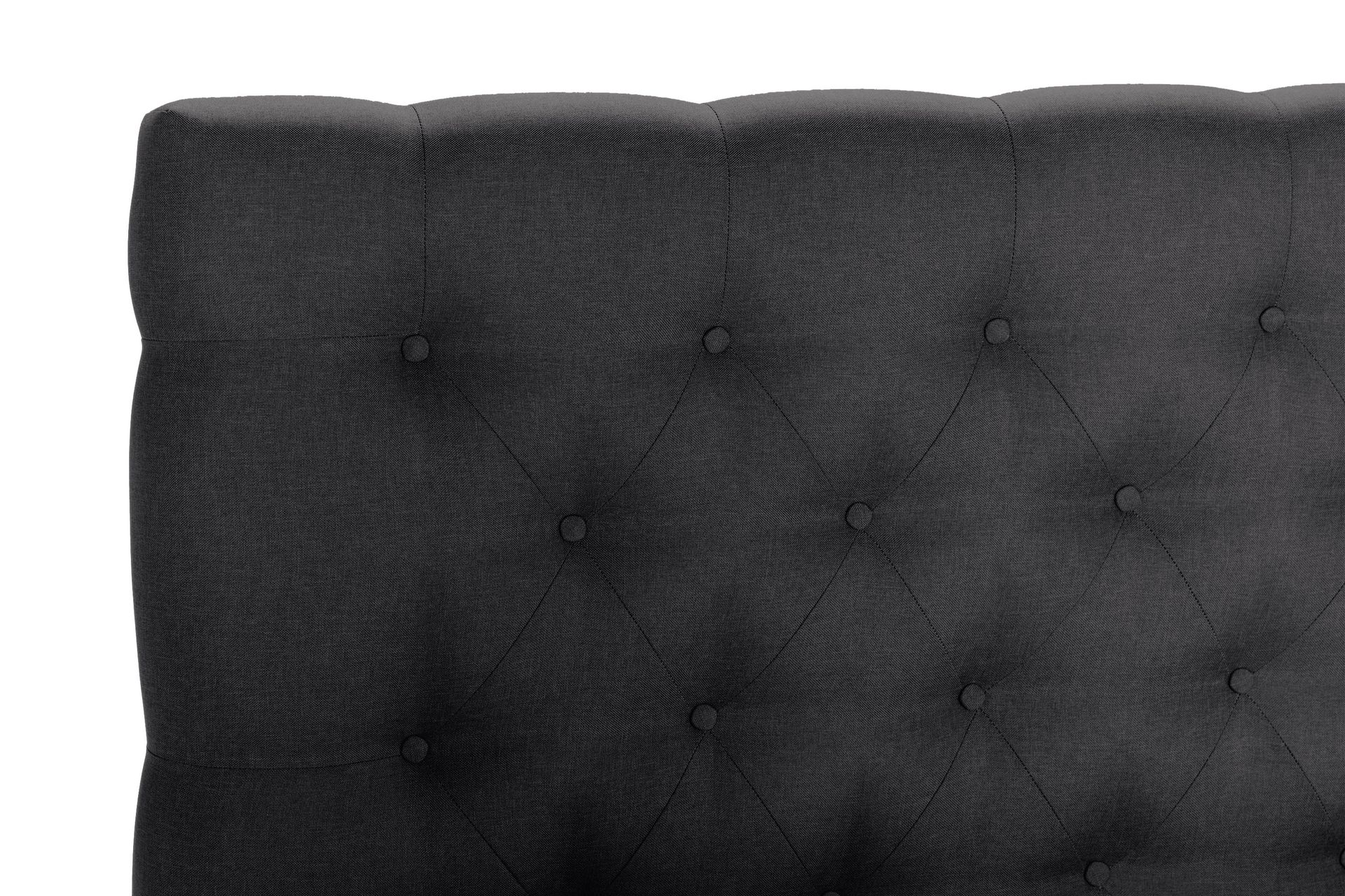 Dypheftet gavl Nayaka 140 - Svart - Møbler - Senger - Sengetilbehør - Sengegavl