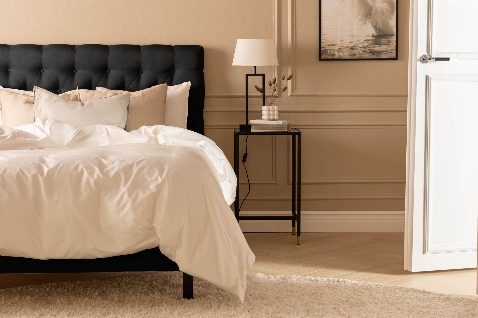 Dypheftet gavl Nayaka 140 - Svart - Møbler - Senger - Sengetilbehør - Sengegavl