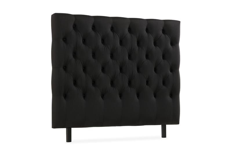 Ella Sengegavl Dypheftet 120cm - Svart - Møbler - Senger - Sengetilbehør - Sengegavl