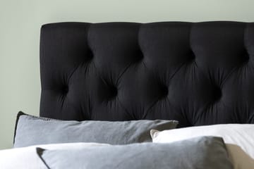 Ella Sengegavl Dypheftet 140cm - Svart - Møbler - Senger - Sengetilbehør - Sengegavl