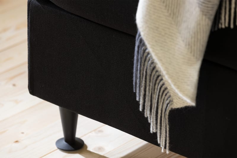 Ella Sengegavl Dypheftet 140cm - Svart - Møbler - Senger - Sengetilbehør - Sengegavl