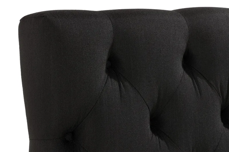 Ella Sengegavl Dypheftet 180cm - Svart - Møbler - Senger - Sengetilbehør - Sengegavl