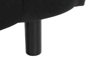 Ella Sengegavl Dypheftet 90cm - Svart - Møbler - Senger - Sengetilbehør - Sengegavl