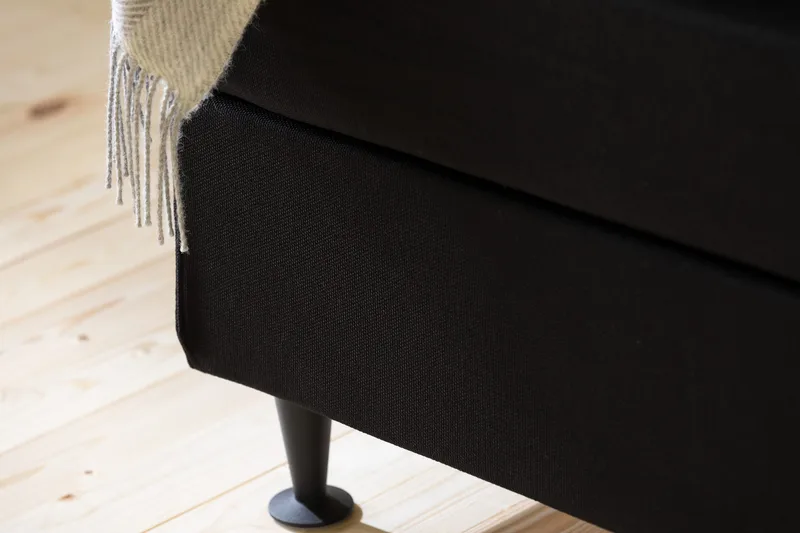 Ella Sengegavl med Knapper 90cm - Svart - Møbler - Senger - Sengetilbehør - Sengegavl