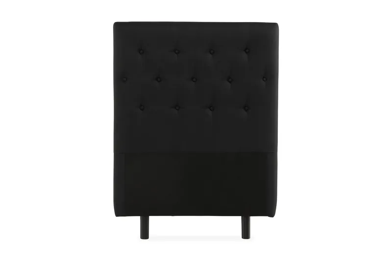 Ella Sengegavl med Knapper 90cm, Svart