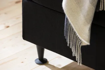 Ella Sengegavl Rutete 140cm - Svart - Møbler - Senger - Sengetilbehør - Sengegavl